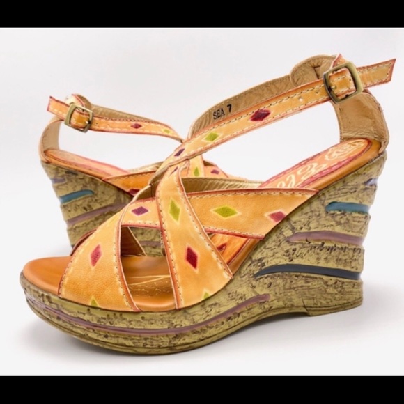 Corkys Shoes - Elite by CORKYS Sea Orange Hand Painted Leather